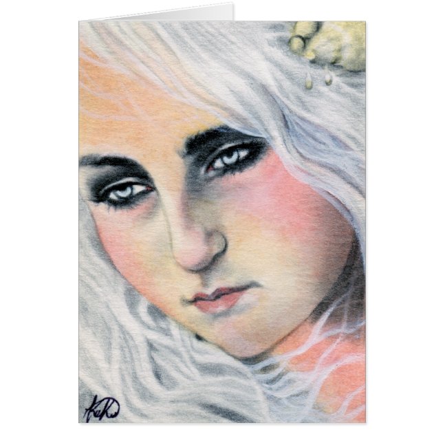 Carte à la dérive de sirène (Devant)