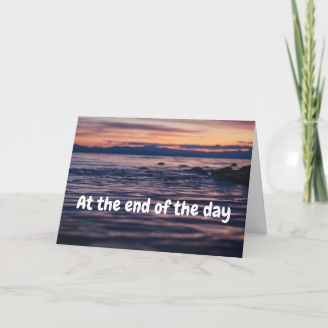 Carte À la fin de la journée, nous sommes sur la même pa (Devant)