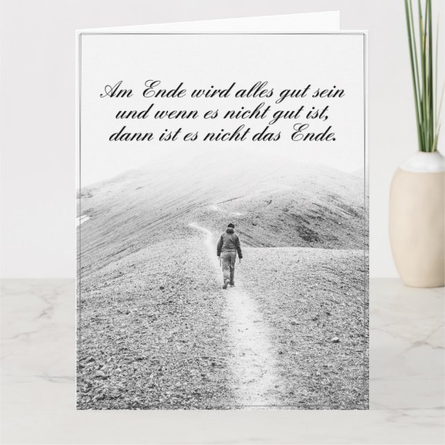 Carte À la fin, tout ira bien (Devant)