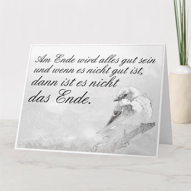 Carte À la fin, tout ira bien (Devant)