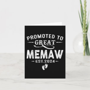 Carte À la grande Memaw 2024 Fête des Mères Première foi