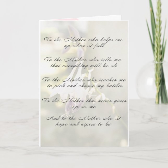 Carte À la mère (Devant)