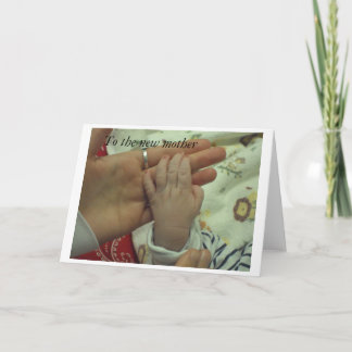 Carte À la nouvelle mère