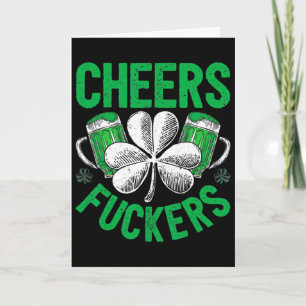 Carte À la Saint-Patrick Hommes Femmes Boire de la bière