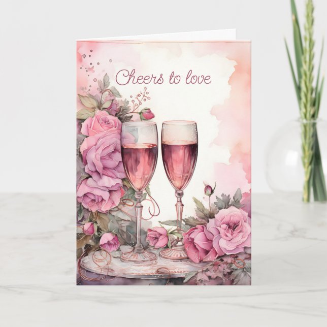Carte À la santé de l'amour (Devant)