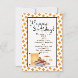 Carte À l'anniversaire d'un beau avocat