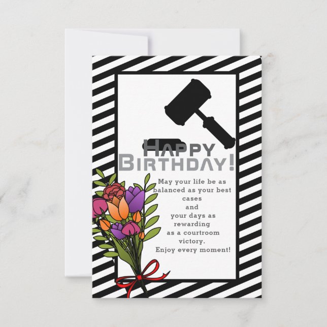 Carte À l'anniversaire d'un brillant avocat (Devant)