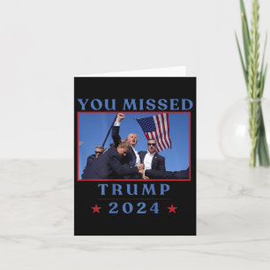 Carte (à l'arrière) Drôle Trump 2024 Us American America