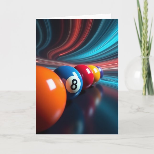Carte à l'effigie de la Fête des Pères avec un orb (Devant)
