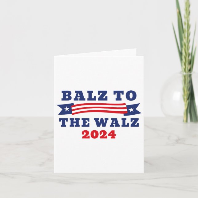 Carte À l'élection Walz 2024 Kamala Harris Tim Waltz (Devant)
