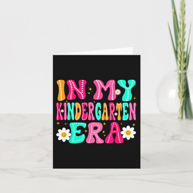 Carte À l'époque de ma maternelle, retour à l'école mate (Devant)