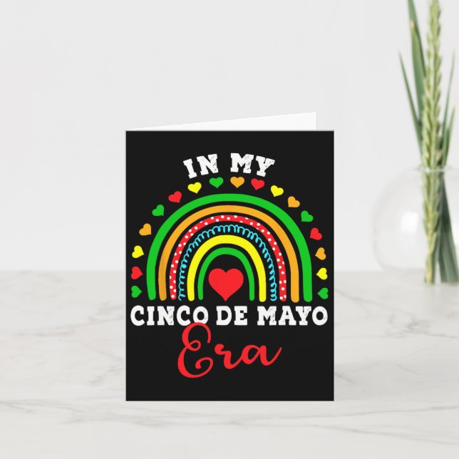 Carte À l'époque de mon Cinco De Mayo, une fête de nacho (Devant)