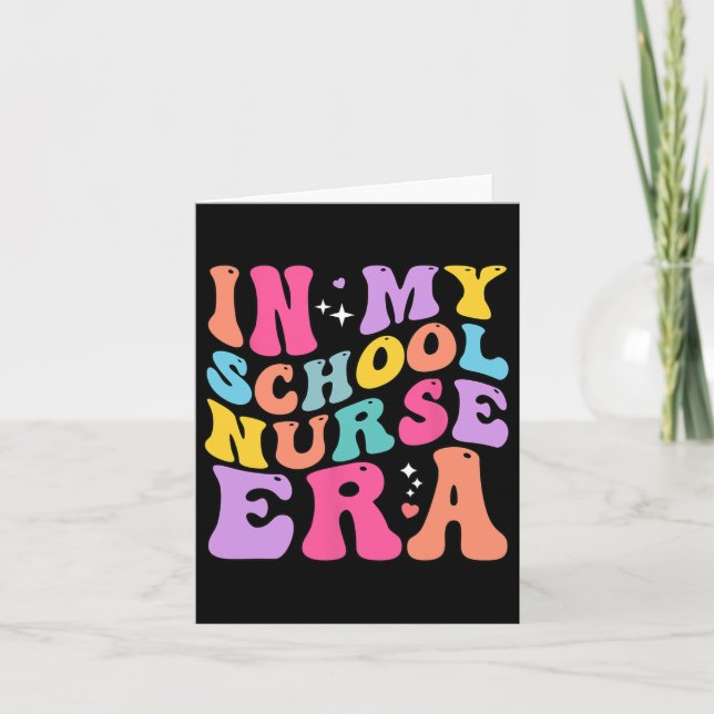 Carte À L'Ère De L'Infirmière Super À L'École (Devant)