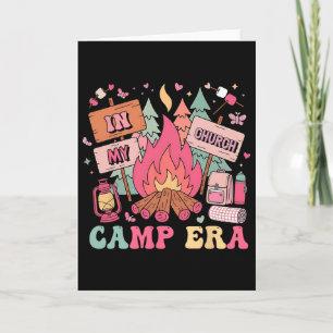 Carte À l'ère de mon camp de l'église Vacances d'été Équ