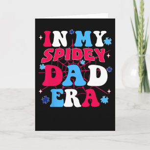 Carte À l'ère de mon père Spidey Groovy Style Drôle Cade