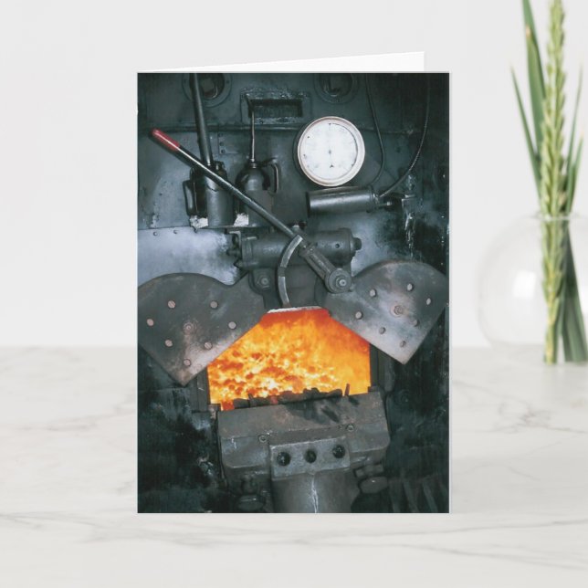 Carte À l'intérieur de la cabine d'une locomotive à (Devant)