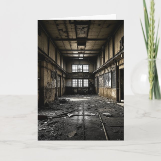Carte À l'intérieur d'une gare abandonnée  (Devant)