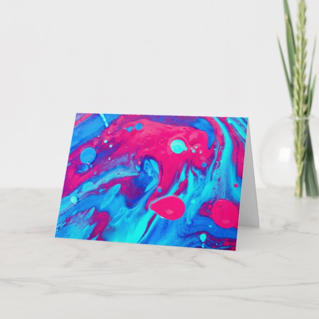 Carte À l'intérieur d'une lampe de lave (Devant)