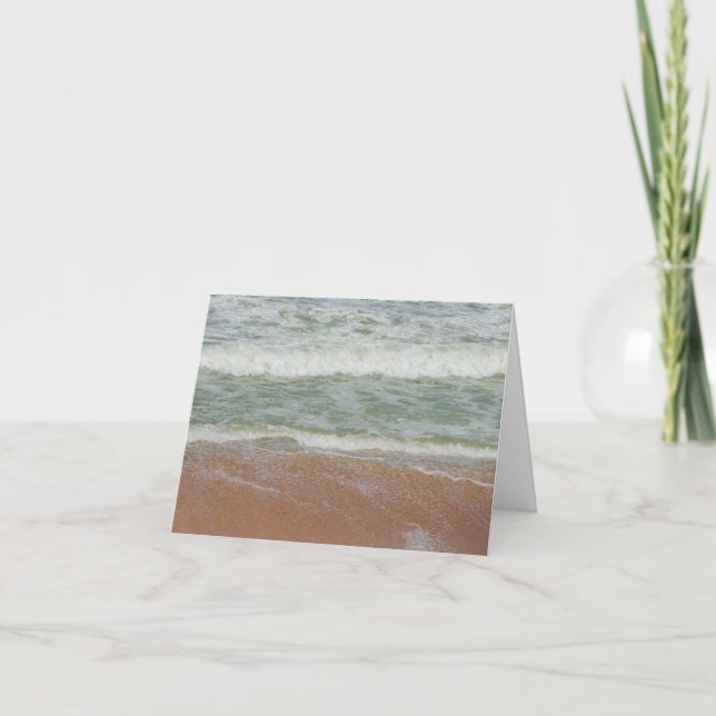 Carte À l'intérieur, Vagues sur la plage Image de la nat (Devant)