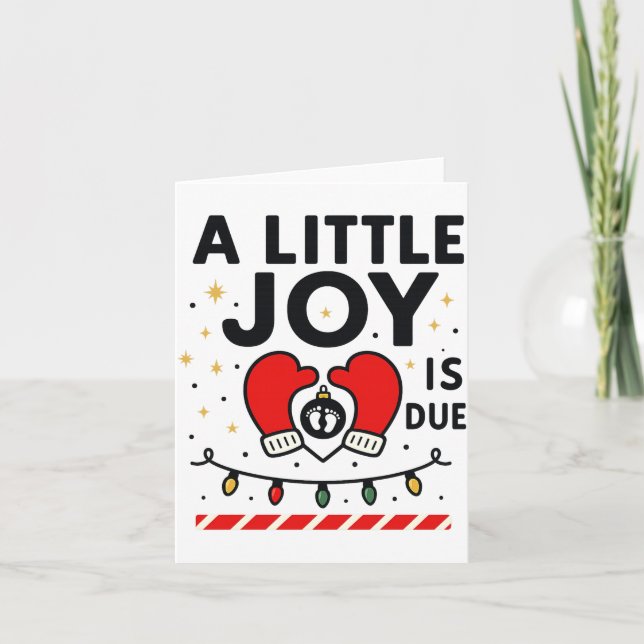 Carte A Littile Joy Is Due Christmas For Women 2025 Comf (Devant)