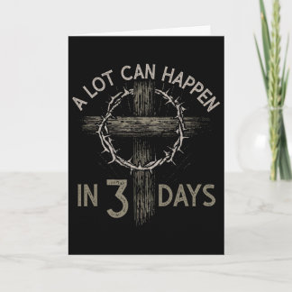 Carte A Lot Can Happen In 3 Days Christian Cross Jesus E