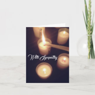 Carte à lumière à bougie