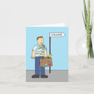 Carte À l'université Bonne chance à lui