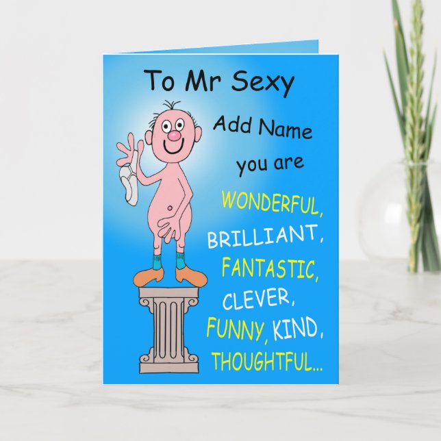 Carte À M. Sexy (Devant)
