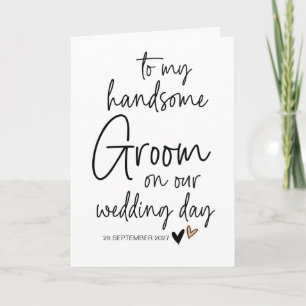 Carte À ma belle salle de mariée le jour du mariage