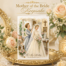 À ma mère le jour de mon mariage Catholique Mariée