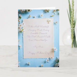 Carte À ma merveilleuse maman le jour de la fête des mèr