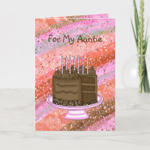 Carte À ma tante   Joyeux anniversaire