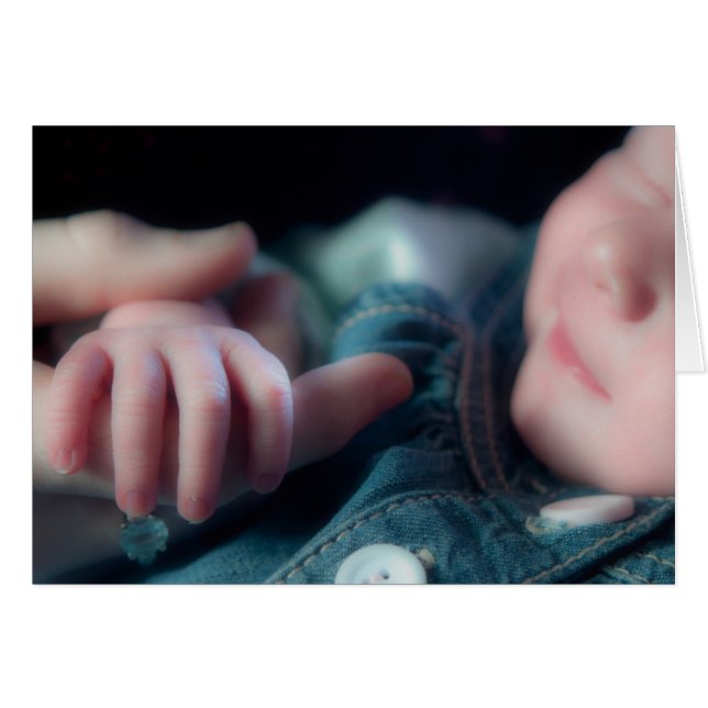 Carte à main pour bébé (Devant horizontal)