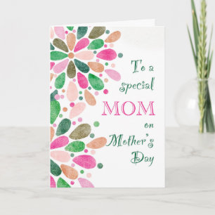 Carte À maman pour la fête des mères Coloré