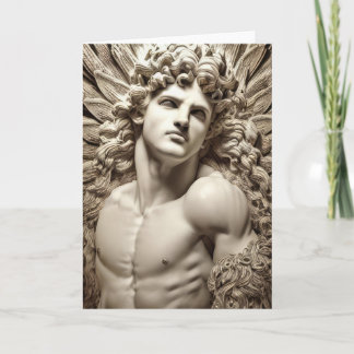 Carte A Man of Marble Hot Guy Gay Themed Greetings Card