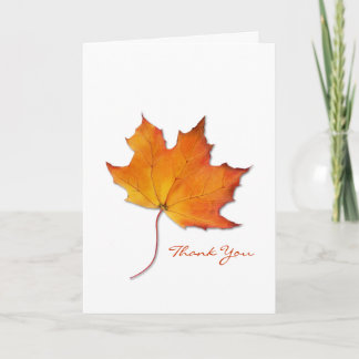 Carte à Merci 2 feuille d'érable