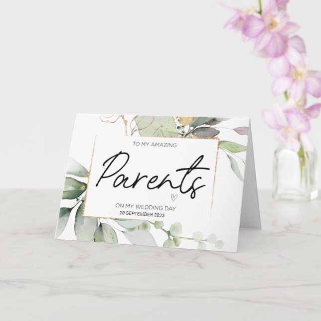 Carte À Mes Parents Mariage Merci Pour Mariées Maman Pap (Orchidée)