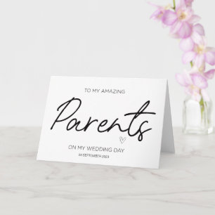 Carte À Mes Parents Mariage Merci Pour Mariées Maman Pap