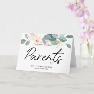 Carte À Mes Parents Mariage Merci Pour Mariées Maman Pap