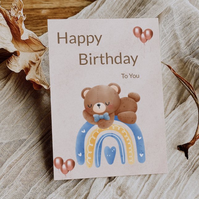 Carte À Mon Bébé Le Plus Doux Joyeux Anniversaire, Amour (To My Sweetest Babe Happy Birthday, Love! Card)