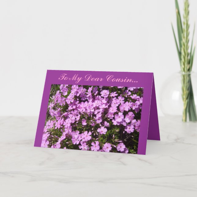 Carte À mon cher cousin… (Devant)