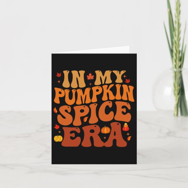 Carte À mon ère de Spice de citrouille drôle de vibes ré (Devant)