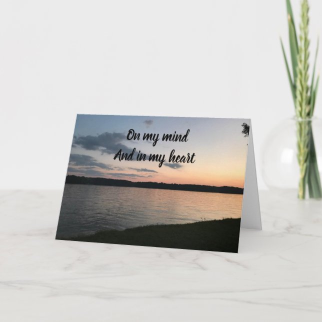 CARTE **À MON ESPRIT ET DANS MON CŒUR** ICI POUR TOI TOU (Devant)