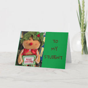 CARTE **À MON ÉTUDIANT** ESPÉRER QUE PÈRE NOËL EST "BON