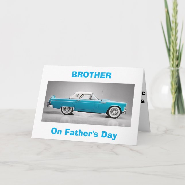 CARTE À MON "FRÈRE CLASSIQUE" EN FÊTE DES PÈRES (Devant)
