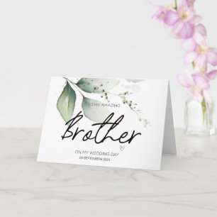 Carte À Mon Frère Mariage Merci De Bride Groom C