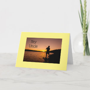 CARTE À MON "ONCLE" LE PÊCHEUR SUR **ANNIVERSAIRE** CART