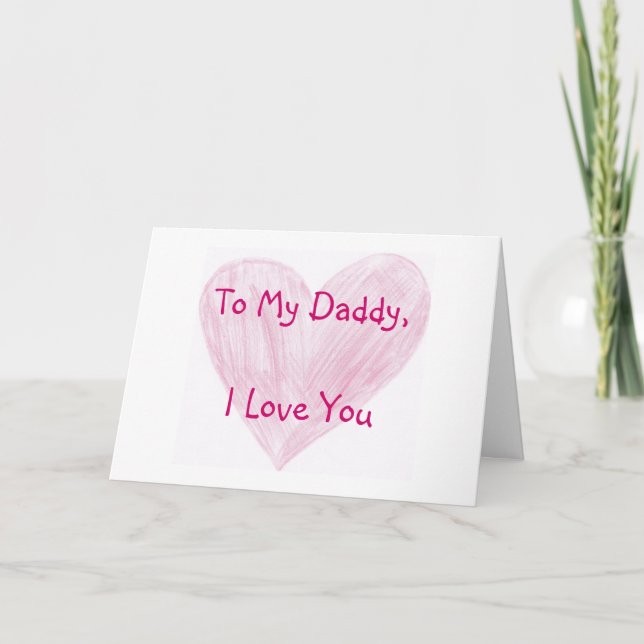 Carte À mon père (Devant)