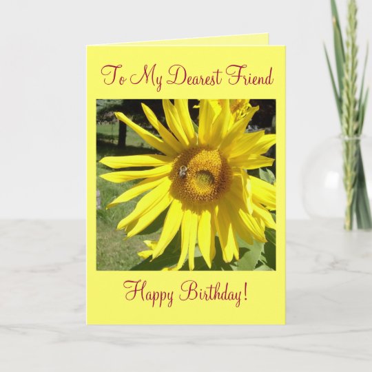 Carte A Mon Plus Cher Ami Joyeux Anniversaire Zazzle Fr