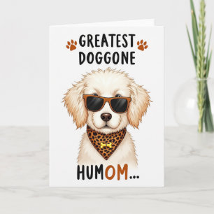 Carte à motif chiot moucheté